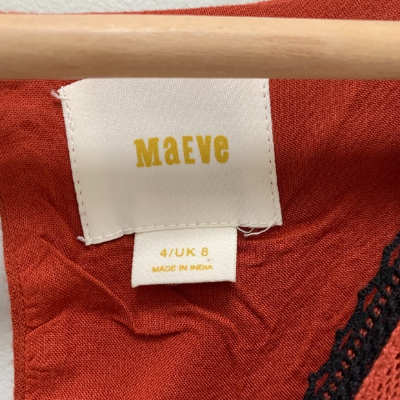 Maeve Rust Anthropologie Romper Size4 UK8 - Picture 2 of 5